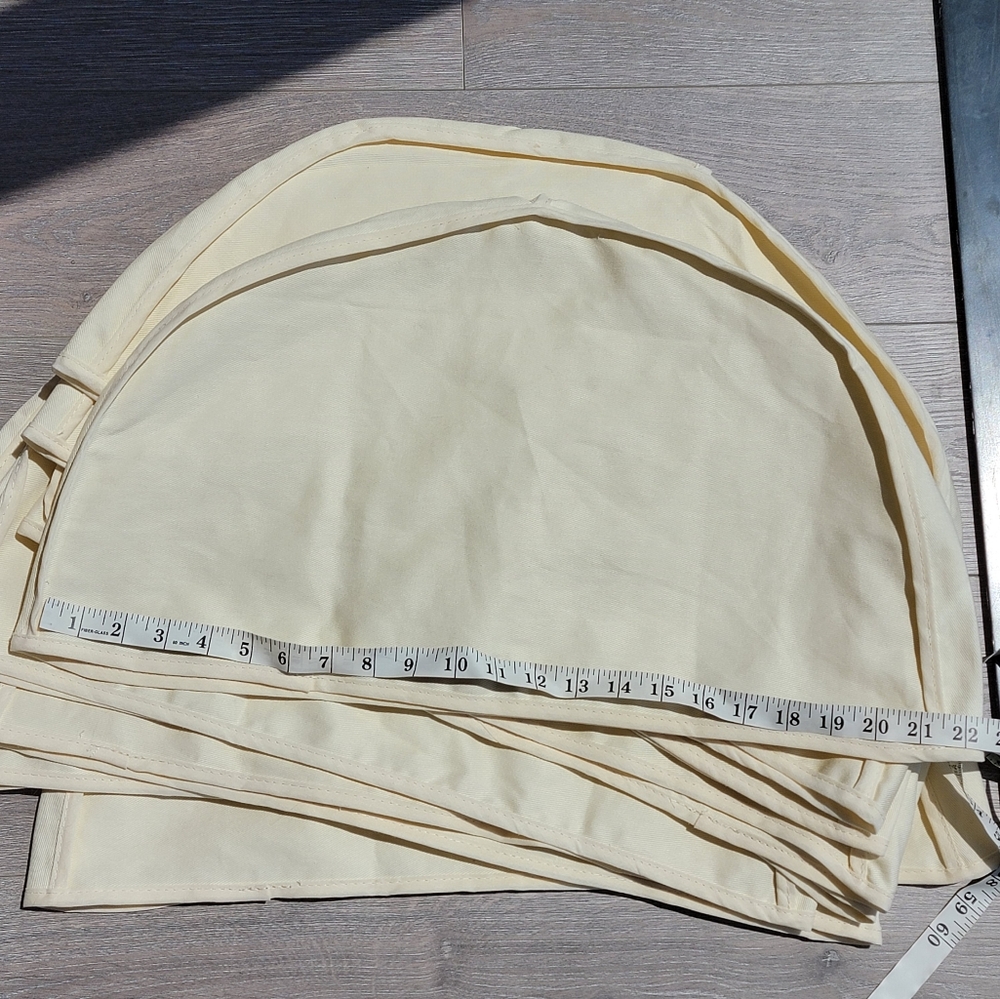 10pcs the container store natural cotton shoulder garment covers - Picture 7 of 8